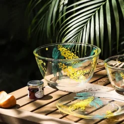 Mimosa-Glasschale – elegantes, dekoratives Serviergericht für die Unterhaltung
