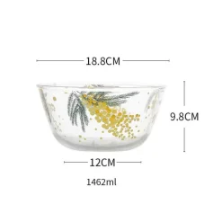 Mimosa-Glasschale – elegantes, dekoratives Serviergericht für die Unterhaltung