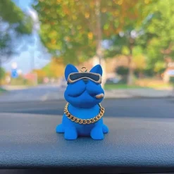 Mini Bulldog Autokonsolen-Dekor – Stilvolles Haustier-Accessoire