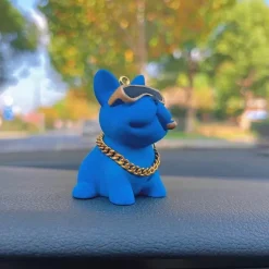 Mini Bulldog Autokonsolen-Dekor – Stilvolles Haustier-Accessoire