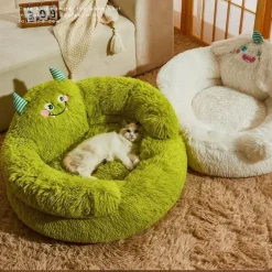 Mini Monster Kuschelbett - Gemütliches Haustierbett für Kleintiere