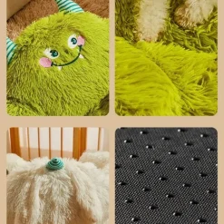 Mini Monster Kuschelbett - Gemütliches Haustierbett für Kleintiere