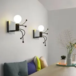 Mini Robot Wall Lamp - Decorative Night Light