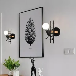 Mini Robot Wall Lamp - Decorative Night Light