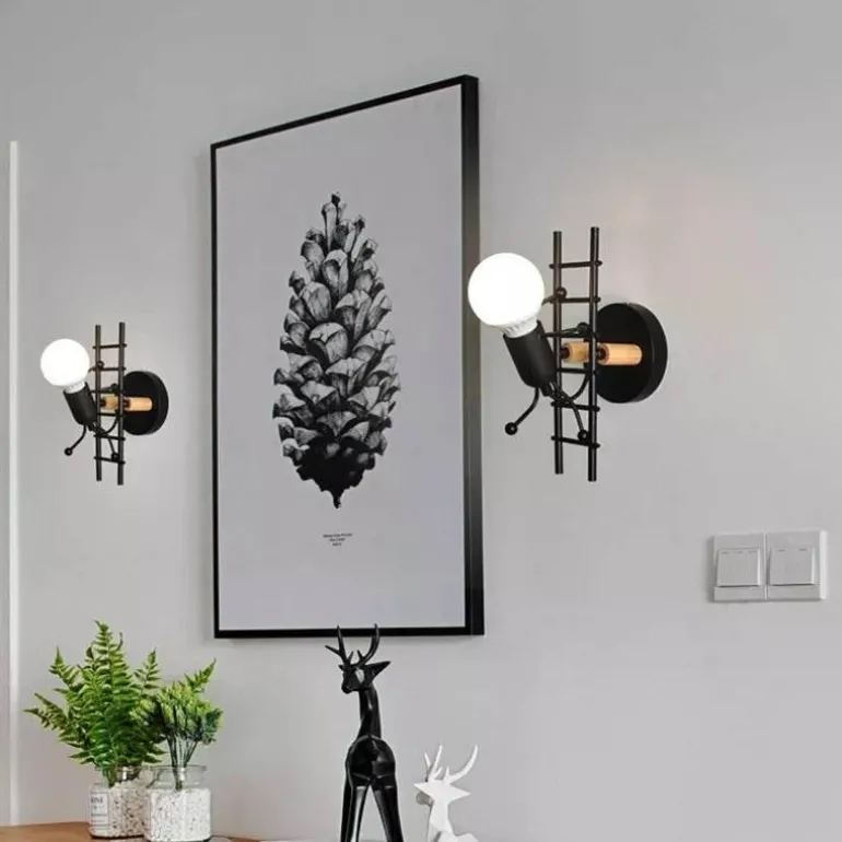 Mini Robot Wall Lamp - Decorative Night Light