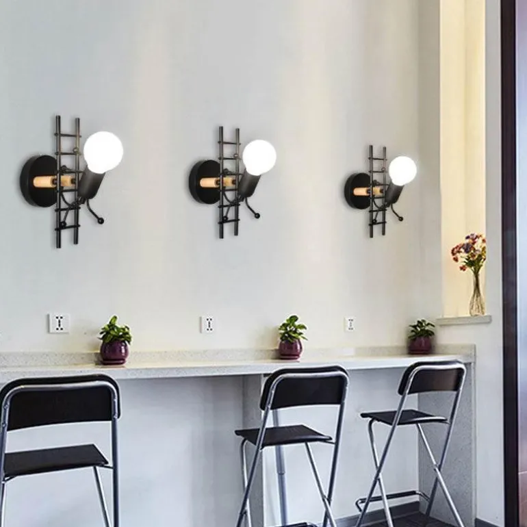 Mini Robot Wall Lamp - Decorative Night Light