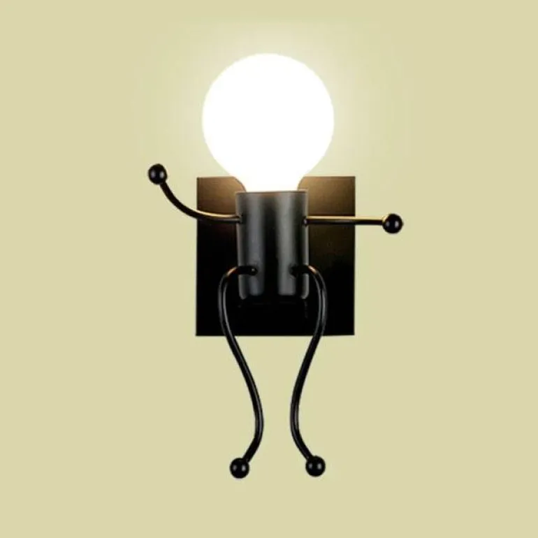 Mini Robot Wall Lamp - Decorative Night Light
