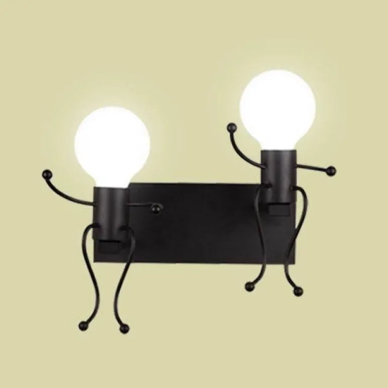 Mini Robot Wall Lamp - Decorative Night Light
