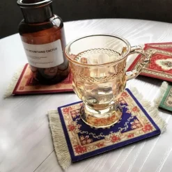 Mini Türkischer Teppich Untersetzer - Dekorative Tassenmatte