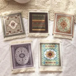 Mini Türkischer Teppich Untersetzer - Dekorative Tassenmatte