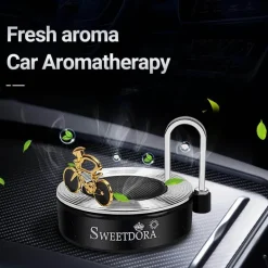 Mini-Aromatherapie-Dekor mit Solar-Fahrrad