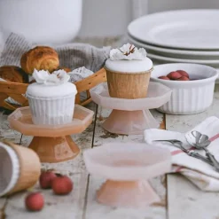Mini-Dessertständer aus Glas – elegante Kuchen-Servierplatte