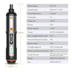 Mini-Elektroschrauber-Set – Kompaktes Heimwerker-Werkzeugset