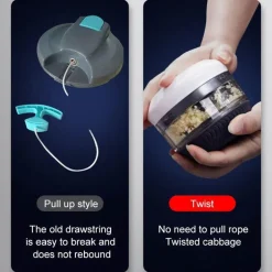 Mini-Gemüseschneider - Tragbarer manueller Lebensmittelschneider