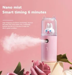 Mini-Gesichtsdampfer mit Cartoon-Tiermotiv – wiederaufladbarer USB-Luftbefeuchter