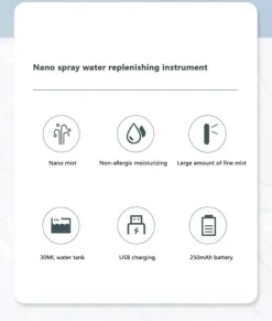 Mini-Gesichtsdampfer mit Cartoon-Tiermotiv – wiederaufladbarer USB-Luftbefeuchter