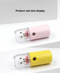 Mini-Gesichtsdampfer mit Cartoon-Tiermotiv – wiederaufladbarer USB-Luftbefeuchter