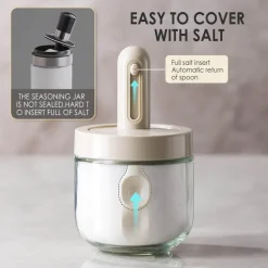 Mini-Gewürzglas mit Löffel – Kreativer Gewürzbehälter