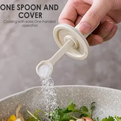 Mini-Gewürzglas mit Löffel – Kreativer Gewürzbehälter