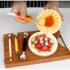 Mini-Küchenschaufel-Werkzeug – doppelseitiger Melonenlöffel, Eiscreme-Gadget