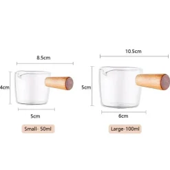 Mini-Krug aus Glas – Milchkännchen, Espressotasse, Sauciere