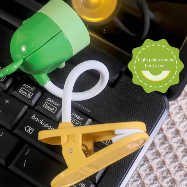 Mini-LED-Buchleuchte – Tragbare Leselampe zum Anstecken