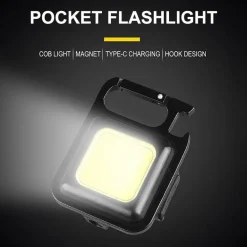 Mini-LED-Schlüsselanhänger-Taschenlampe – magnetisches Taschenlicht