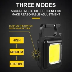 Mini-LED-Schlüsselanhänger-Taschenlampe – magnetisches Taschenlicht