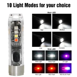 Mini-LED-Schlüsselanhänger-Taschenlampe – tragbares Taschenlicht