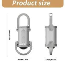 Mini-LED-Schlüsselanhänger-Taschenlampe – wiederaufladbares tragbares USB-Licht