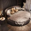 Minimalist Italian Leather Bed - Luxury Florentine Design