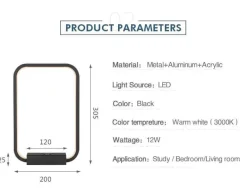 Minimalist LED Table Lamp - Eye-Friendly Home Lighting