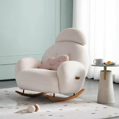 Minimalist Rocking Chair - Modern Cloud Comfort Design