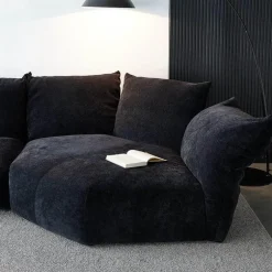 Minimalist Velvet Sofa - Italian Modern Design Adjustable Comfort