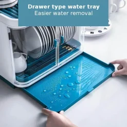 Minimalistische Küchen-Aufbewahrungsbox mit Deckel – einfacher Abtropf-Organizer