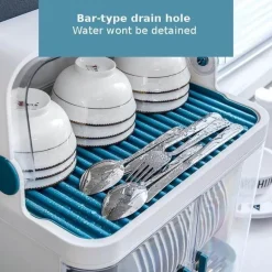 Minimalistische Küchen-Aufbewahrungsbox mit Deckel – einfacher Abtropf-Organizer