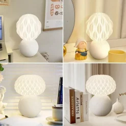 Minimalistische Keramik-Tischlampe – Moderne Beleuchtungsvorrichtung für Zuhause