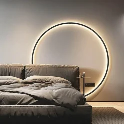 Minimalistische LED-Kreis-Wandleuchte – Moderne dekorative Beleuchtung