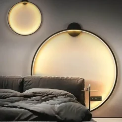 Minimalistische LED-Kreis-Wandleuchte – Moderne dekorative Beleuchtung