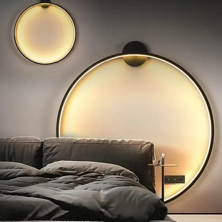 Minimalistische LED-Kreis-Wandleuchte – Moderne dekorative Beleuchtung