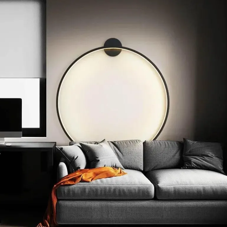 Minimalistische LED-Kreis-Wandleuchte – Moderne dekorative Beleuchtung