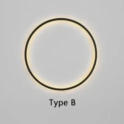 Minimalistische LED-Kreis-Wandleuchte – Moderne dekorative Beleuchtung