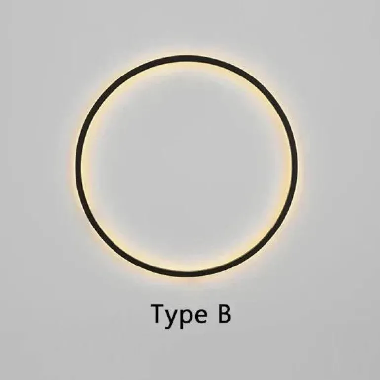 Minimalistische LED-Kreis-Wandleuchte – Moderne dekorative Beleuchtung