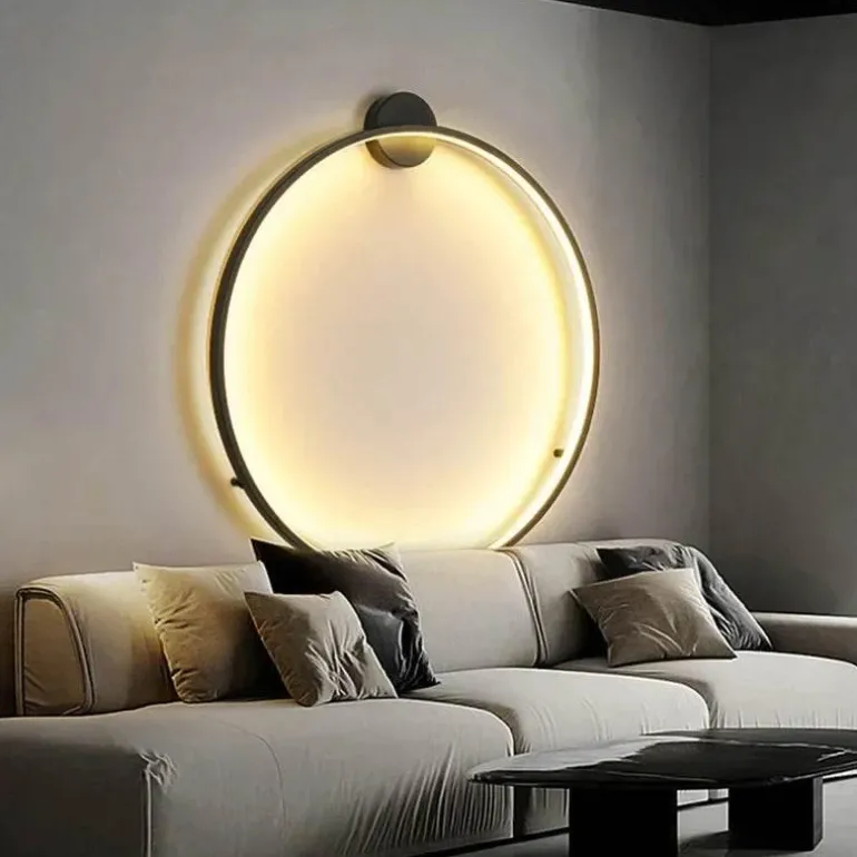 Minimalistische LED-Kreis-Wandleuchte – Moderne dekorative Beleuchtung
