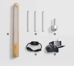 Minimalistische Schreibtischlampe aus Holz – Nordic Sky Design