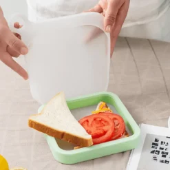 Minimalistische wiederverwendbare Sandwichbox – Umweltfreundlicher Lunchbehälter