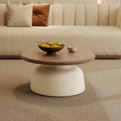 Minimalistischer Couchtisch aus Holz – Luxuriöses modernes Herzstück