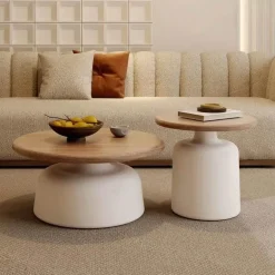 Minimalistischer Couchtisch aus Holz – Luxuriöses modernes Herzstück