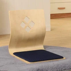 Minimalistischer japanischer Stuhl ohne Beine – Moderne, zeitgenössische Sitzmöbel