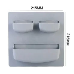 Minimalistischer Wand-Organizer – Aufbewahrungslösung ohne Bohren in sanften Pastelltönen